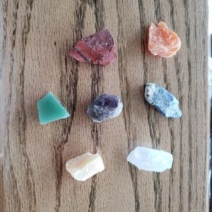 2/$30 Set of 7 Raw Chakra Stones